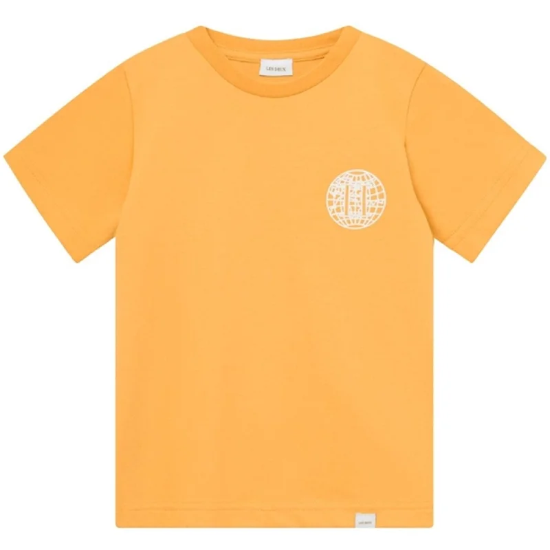 Cropped T-ShirtsLes Deux Kids Mustard Yellow/Ivory Globe T-Shirt