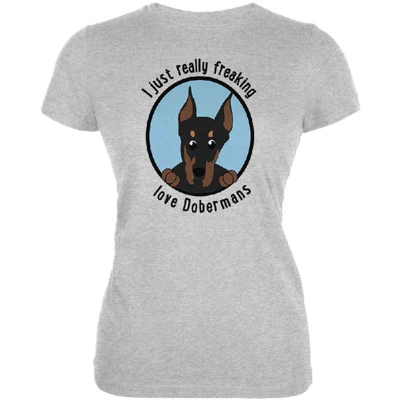 Streetwear T-ShirtsI Just Love Dobermans Juniors Soft T Shirt