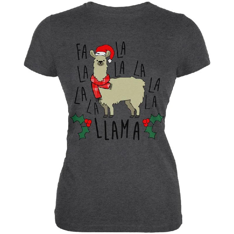 Collaborative T-ShirtsChristmas Fa La Llama Juniors Soft T Shirt