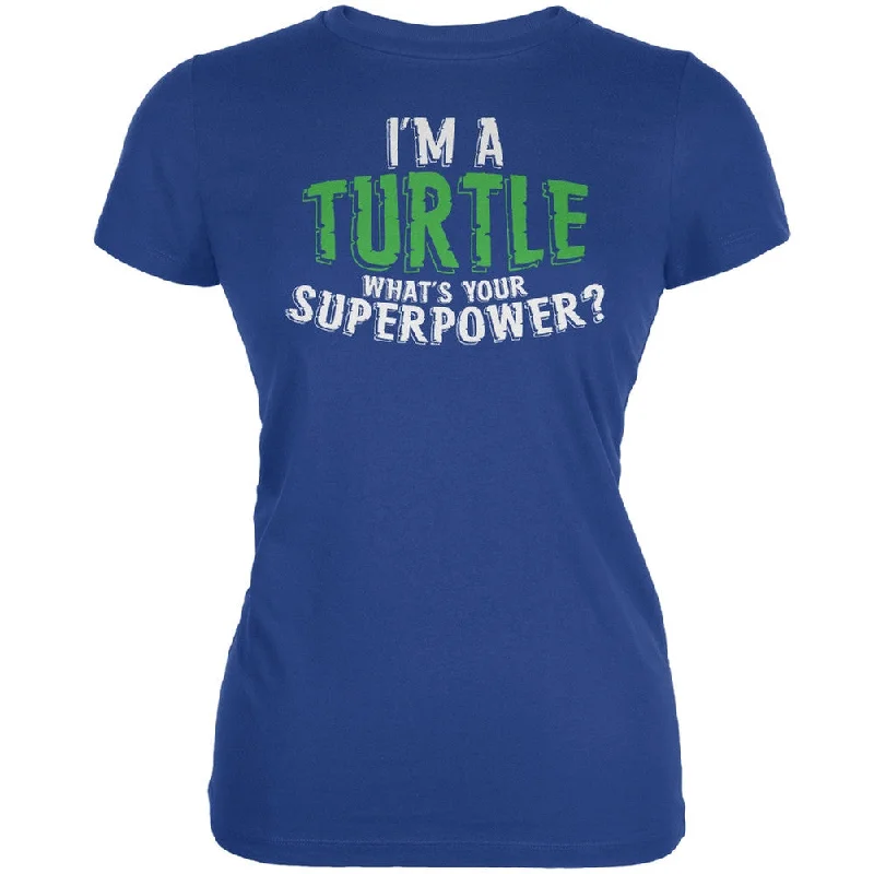 Boat Neck T-ShirtsI'm A Turtle What's Your Superpower Royal Juniors Soft T-Shirt