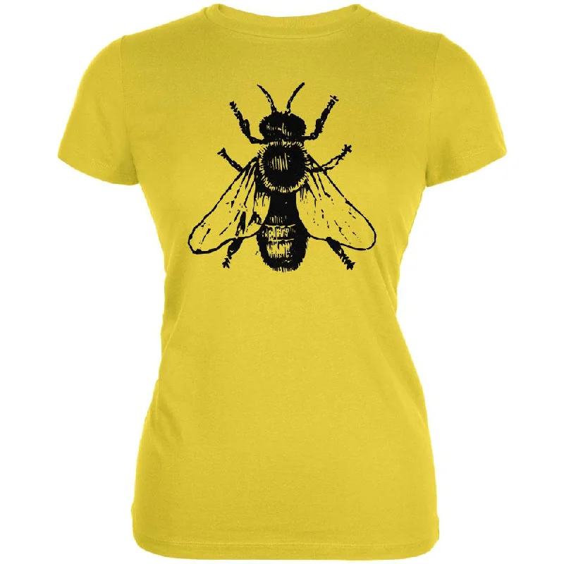 Gym T-ShirtsHoney Bee Bees Woodcut Juniors Soft T Shirt