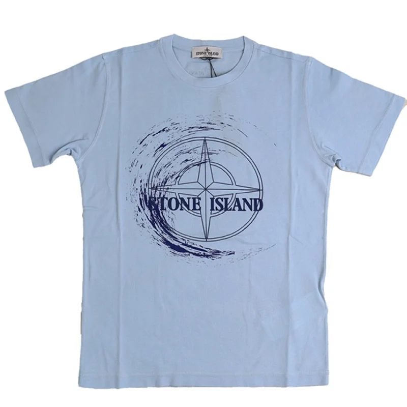 Hip-Hop T-ShirtsStone Island T-shirt Blue