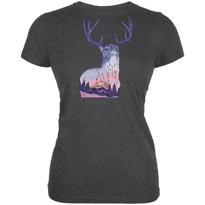 Embellished T-ShirtsSunset Buck Juniors Soft T-Shirt