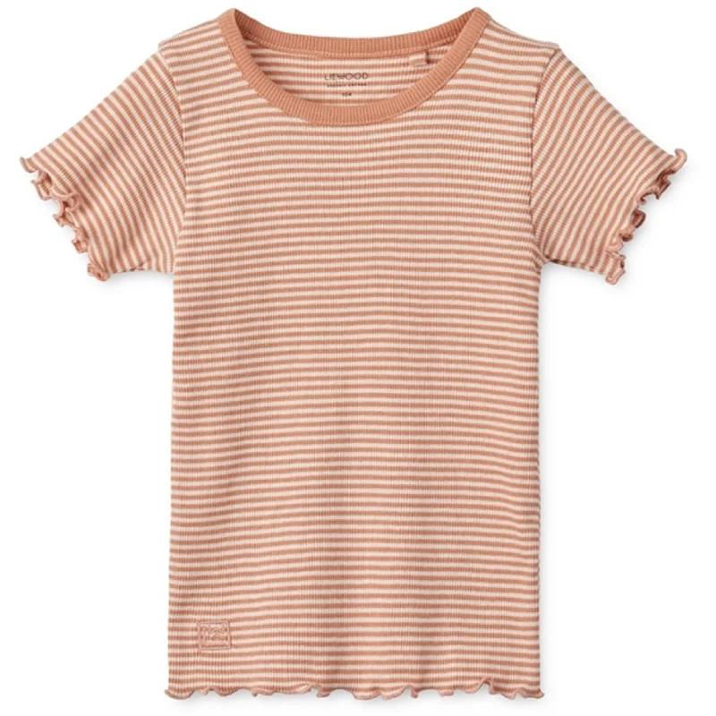 Velvet T-ShirtsLiewood Y/D Stripe Tuscany Rose/Sandy Nieve Stripe Rib T-shirt