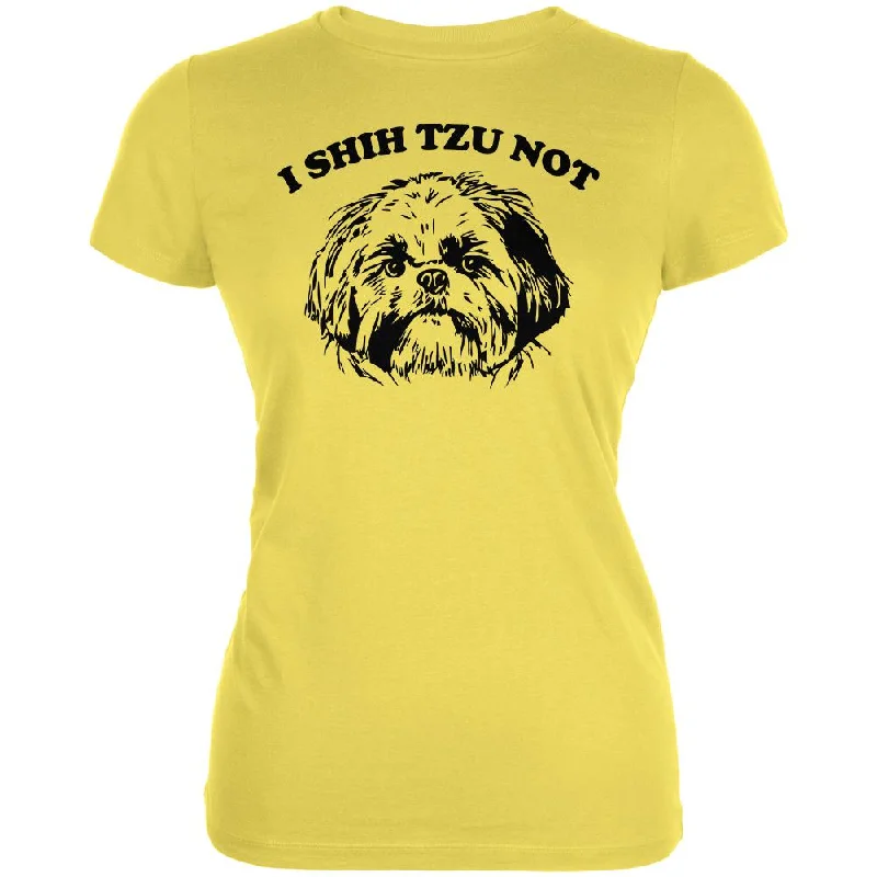 Collaborative T-ShirtsI Shih Tzu Not Juniors Soft T Shirt