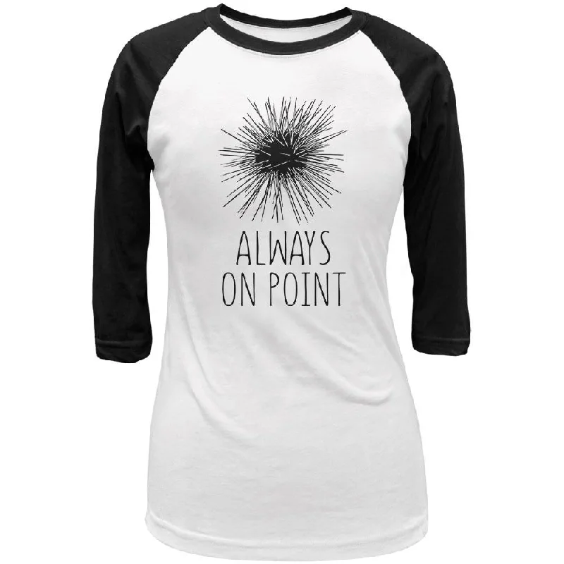 Longline T-ShirtsSea Urchin Always on Point Juniors 3/4 Sleeve Raglan T Shirt