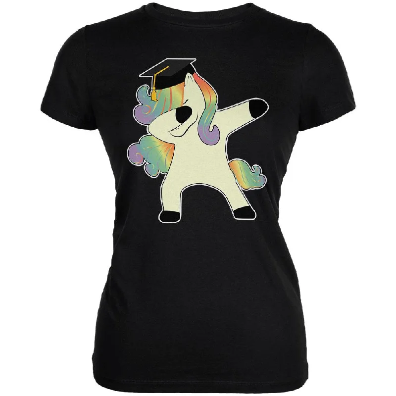 Luxury T-ShirtsDabbing Unicorn Graduate Juniors Soft T Shirt