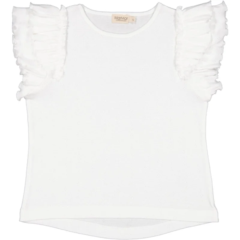 Studded T-ShirtsMarMar Modal Pointelle Cloud Tavora Frill T-shirt