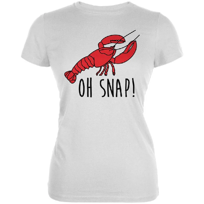 Ruffled T-ShirtsLobster Crustacean Oh Snap Juniors Soft T Shirt