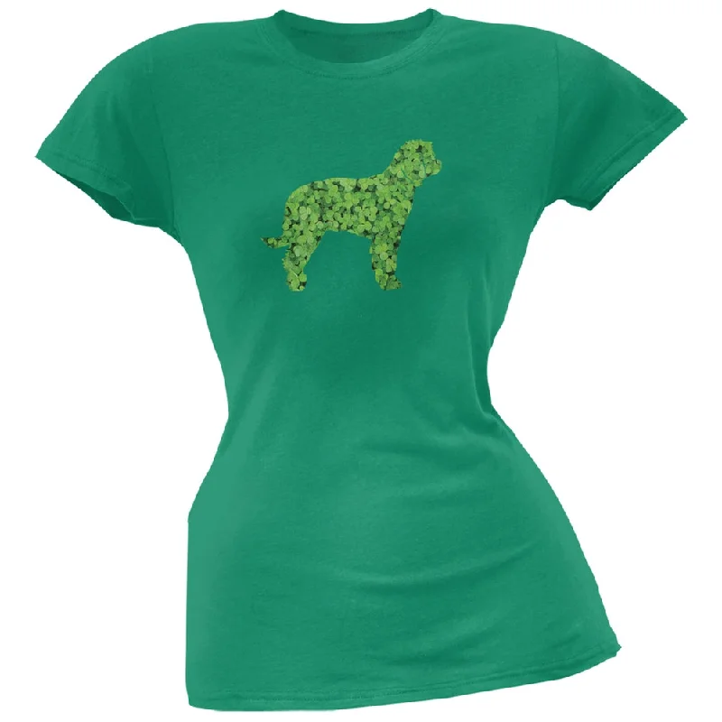 Designer T-ShirtsSt. Patricks Day - Labrador Retriever Shamrock Kelly Green Soft Juniors T-Shirt