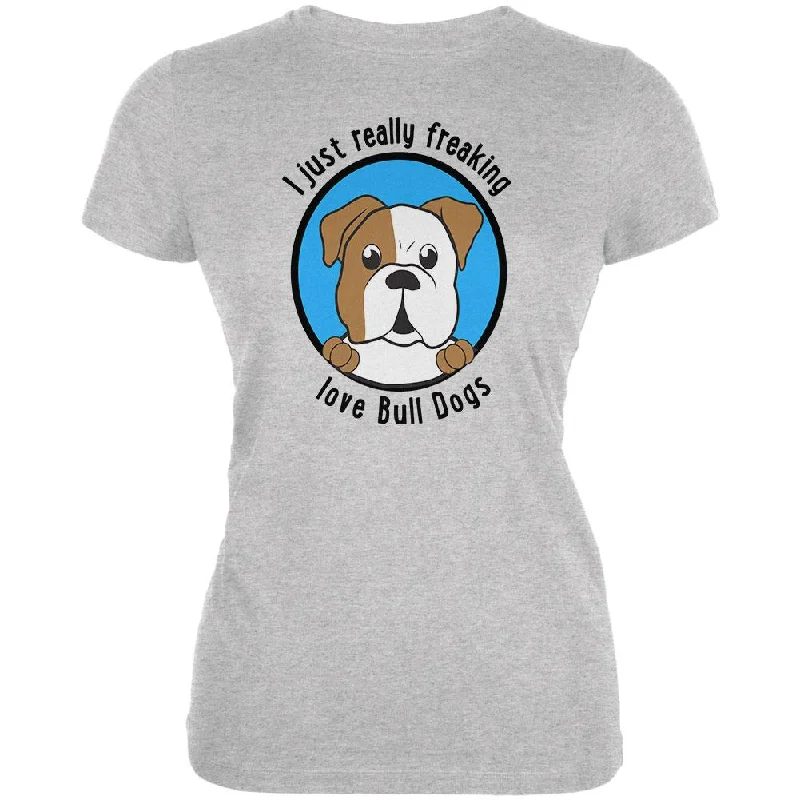 UV-Protection T-ShirtsI Just Love Bull Dogs Juniors Soft T Shirt