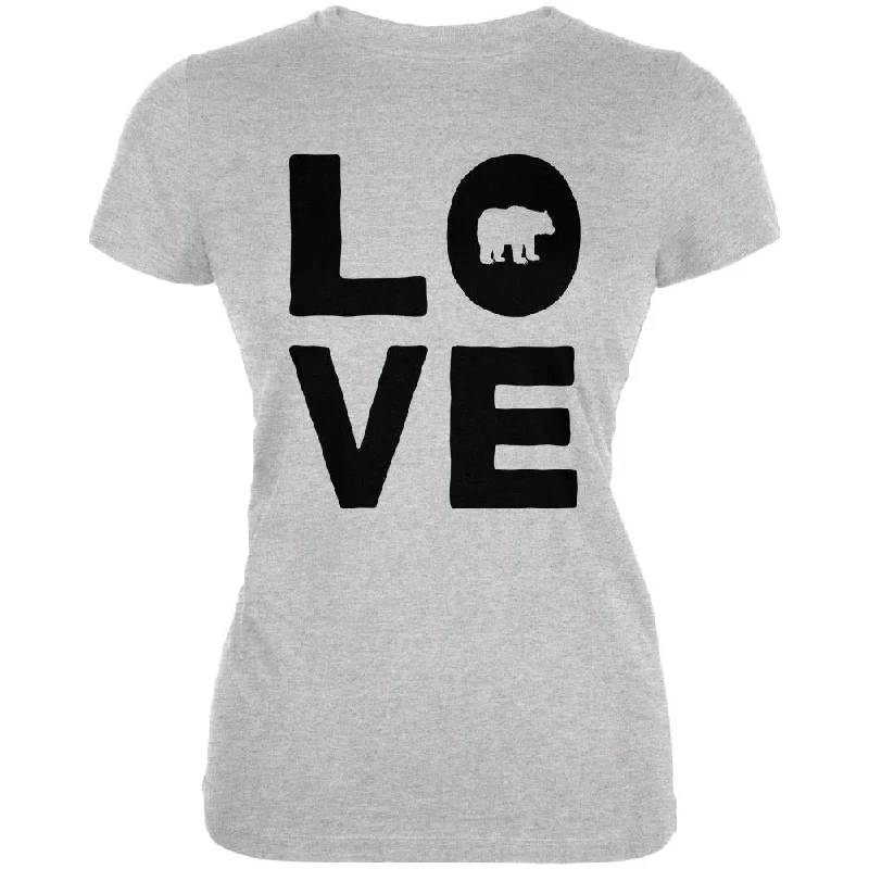 Minimalist T-ShirtsAutumn Bear Love Juniors Soft T Shirt