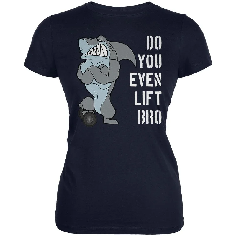 Boat Neck T-ShirtsMuscular Shark Do You Even Lift Bro Workout Gym Rat Juniors Soft T Shirt