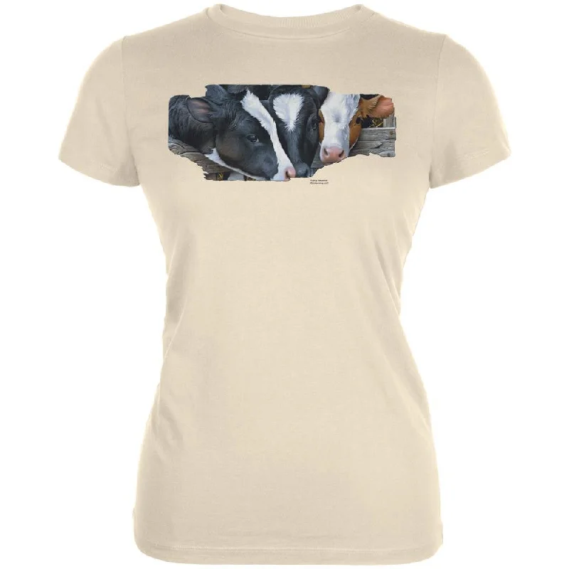 Retro T-ShirtsQueens of the Dairy Farm Cows Juniors Soft T Shirt