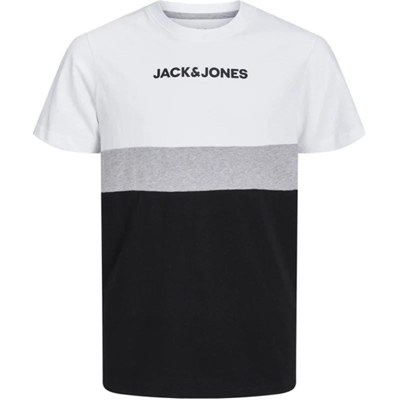 Striped T-ShirtsJack & Jones Junior White Reid Blocking T-Shirt