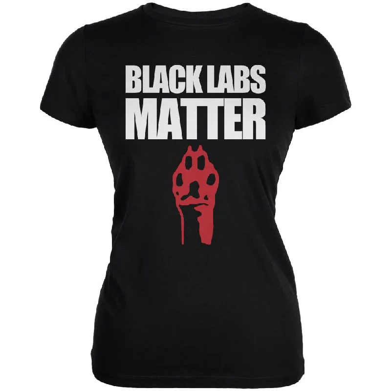 Punk T-ShirtsBlack Labs Matter Juniors Soft T Shirt