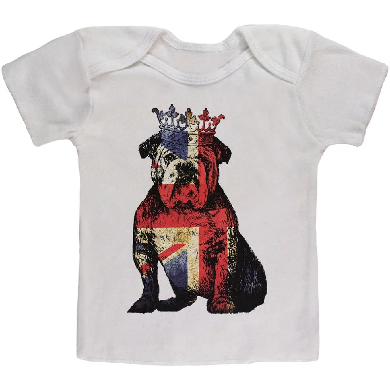 Artist T-ShirtsEnglish British Bulldog Crown Grunge Flag Baby T Shirt