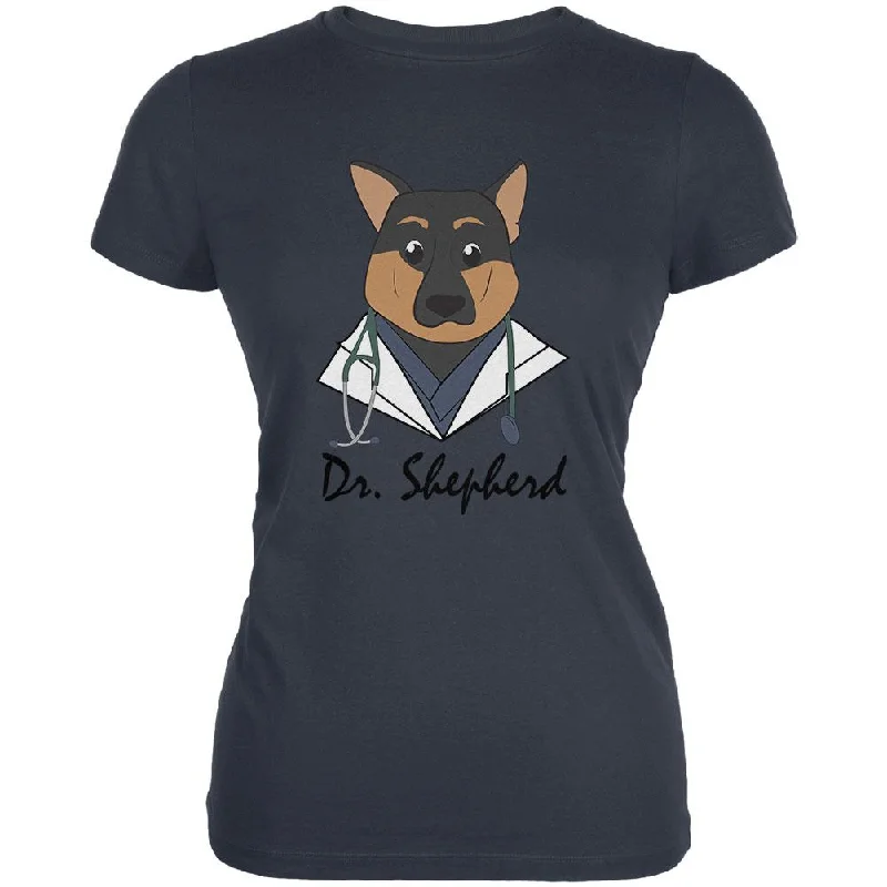 Hunting T-ShirtsDoctor Shepherd German Dog Funny Cute Juniors Soft T Shirt