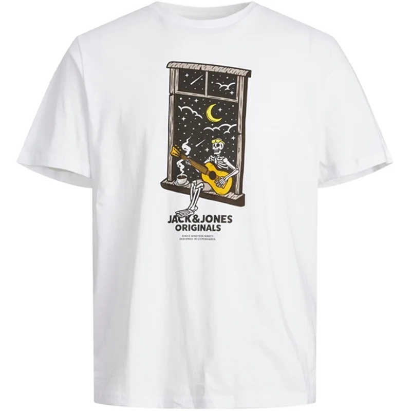 Printed T-ShirtsJack & Jones Junior Bright White Afterlife T-Shirt