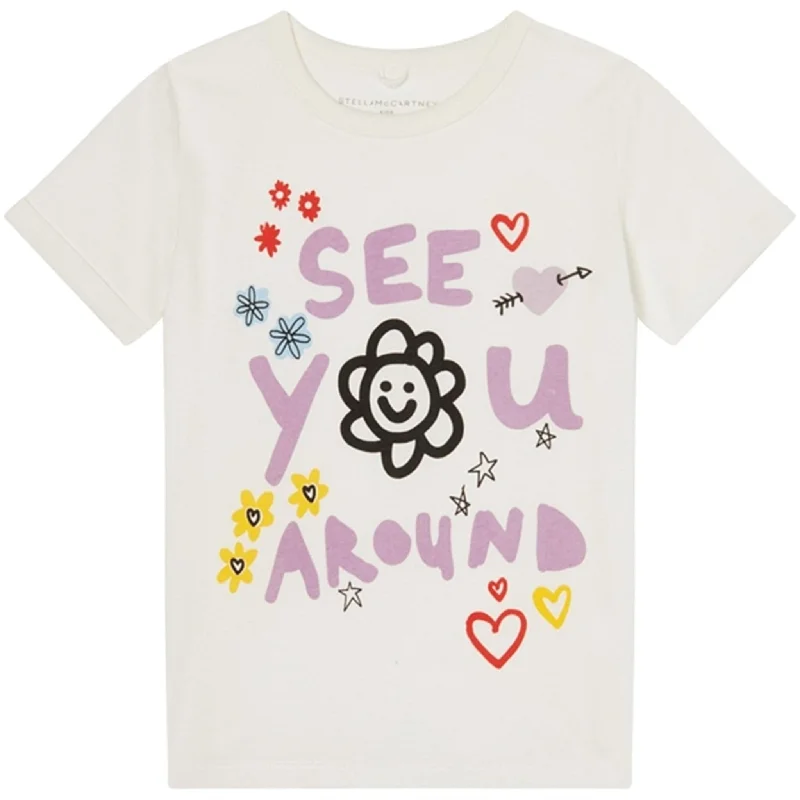 Embroidered T-ShirtsStella McCartney Ivory T-Shirt