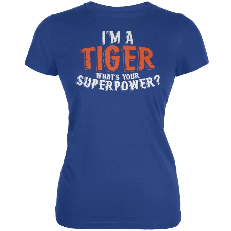 Cropped T-ShirtsI'm A Tiger What's Your Superpower Royal Juniors Soft T-Shirt