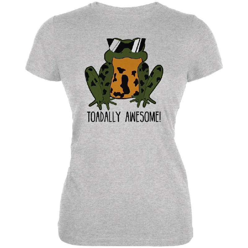 Studded T-ShirtsToad Totally Awesome Funny Pun Juniors Soft T Shirt