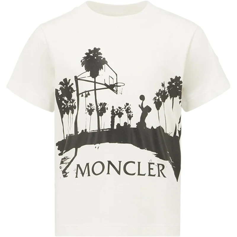 Crewneck T-ShirtsMoncler T-Shirt Natural