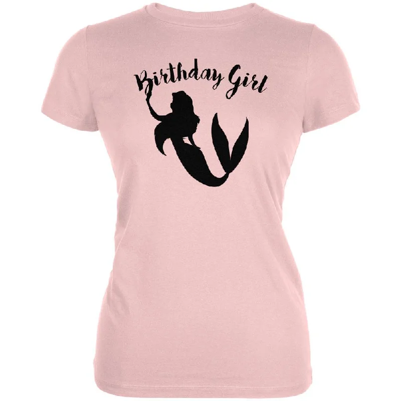 Travel T-ShirtsBirthday Girl Mermaid Juniors Soft T Shirt