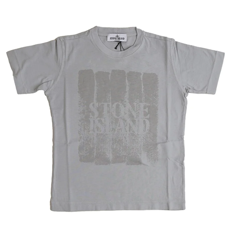 Skateboard T-ShirtsStone Island T-shirt Pearl Grey