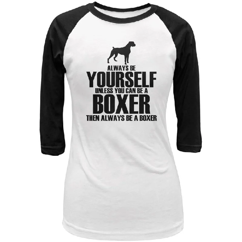 Thermal T-ShirtsAlways Be Yourself Boxer Juniors 3/4 Sleeve Raglan T Shirt