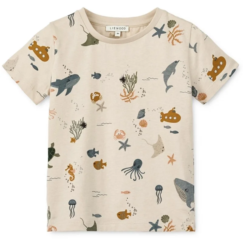 French Terry T-ShirtsLiewood Sea Creature/Sandy Apia Printed T-shirt