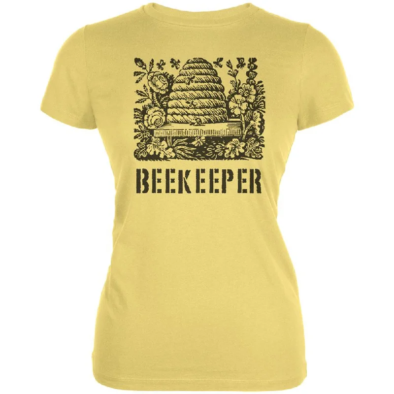 Athletic T-ShirtsVintage Bee Beekeeper Hive Juniors Soft T Shirt