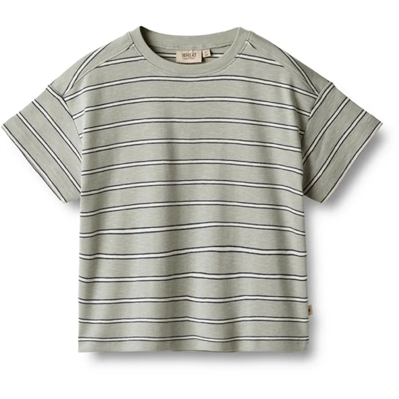 Compression T-ShirtsWheat Sea Mist Stripe T-shirt Tommy