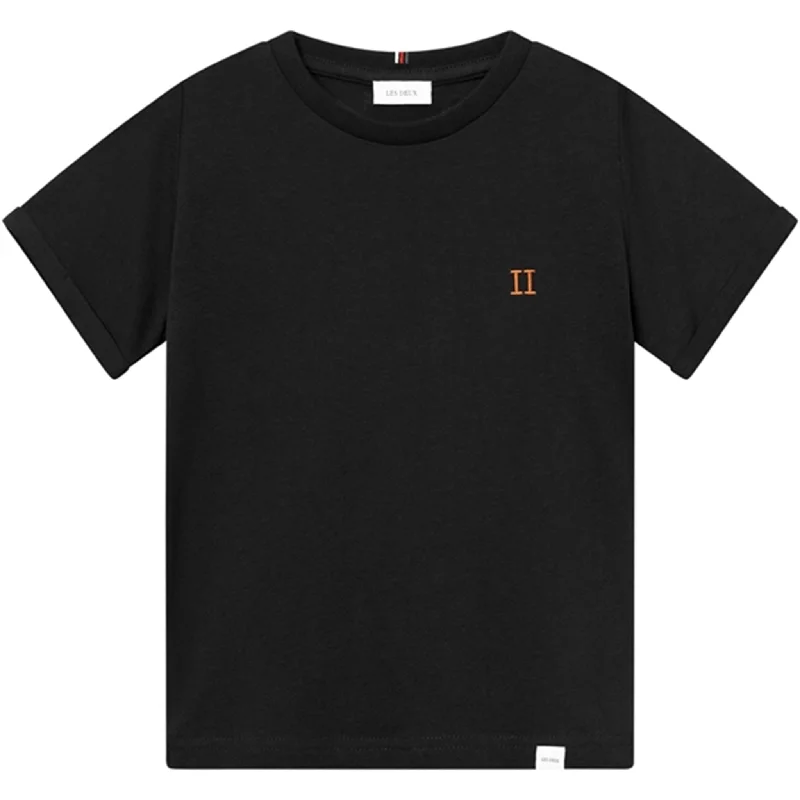 Graphic T-ShirtsLes Deux Kids Black/Orange Nørregaard T-Shirt