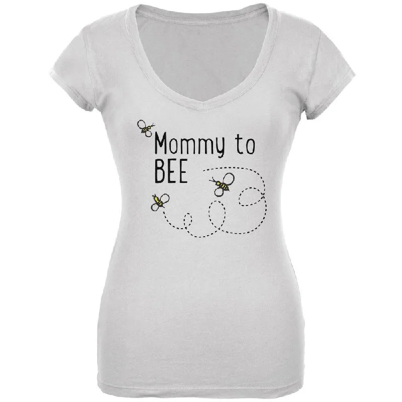 Running T-ShirtsBees Bumblebee Mommy to Bee Be Juniors V-Neck T Shirt