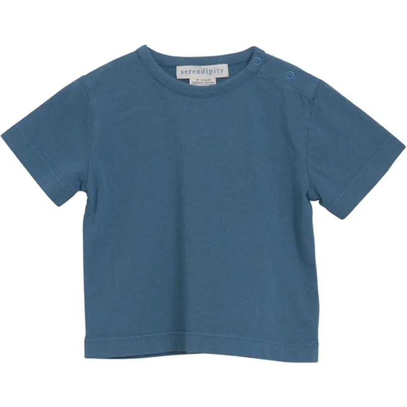 Ruffled T-ShirtsSerendipity Pale Blue Baby Jersey T-shirt