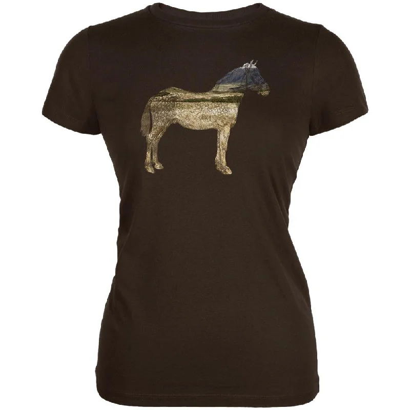 Oversized T-ShirtsHorse Field Wild Mustang Juniors Soft T Shirt