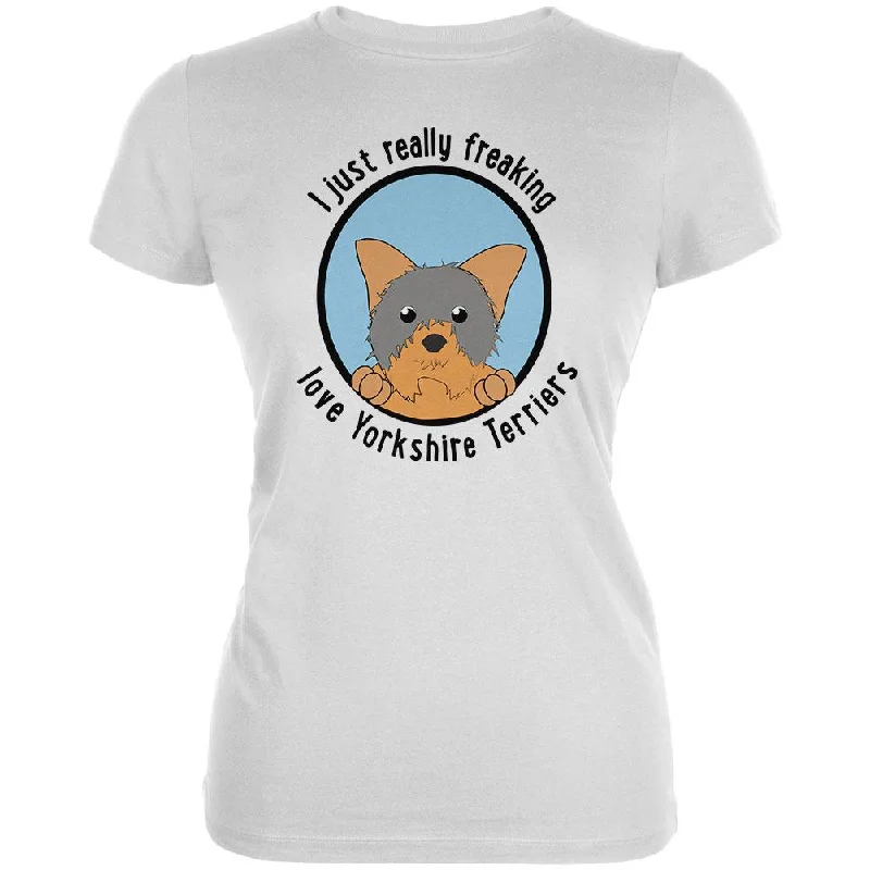 Sports Team T-ShirtsI Just Love Yorkshire Terriers Dog Juniors Soft T Shirt