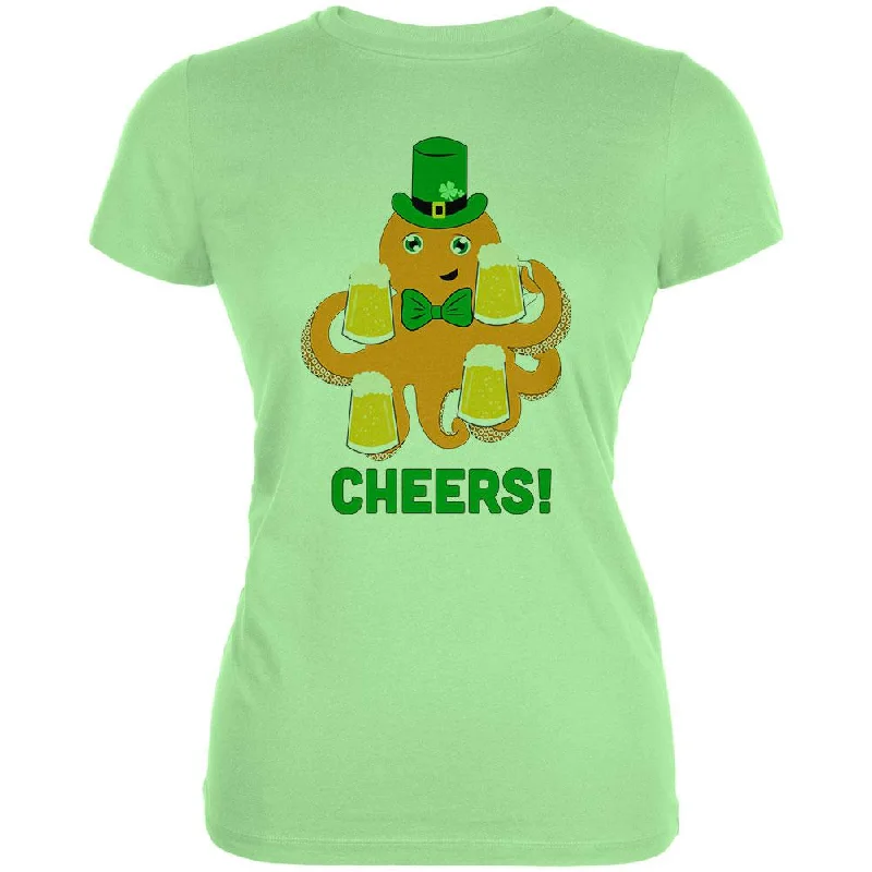 Limited Edition T-ShirtsSt. Patrick's Day Octopus Beer Funny Juniors Soft T Shirt