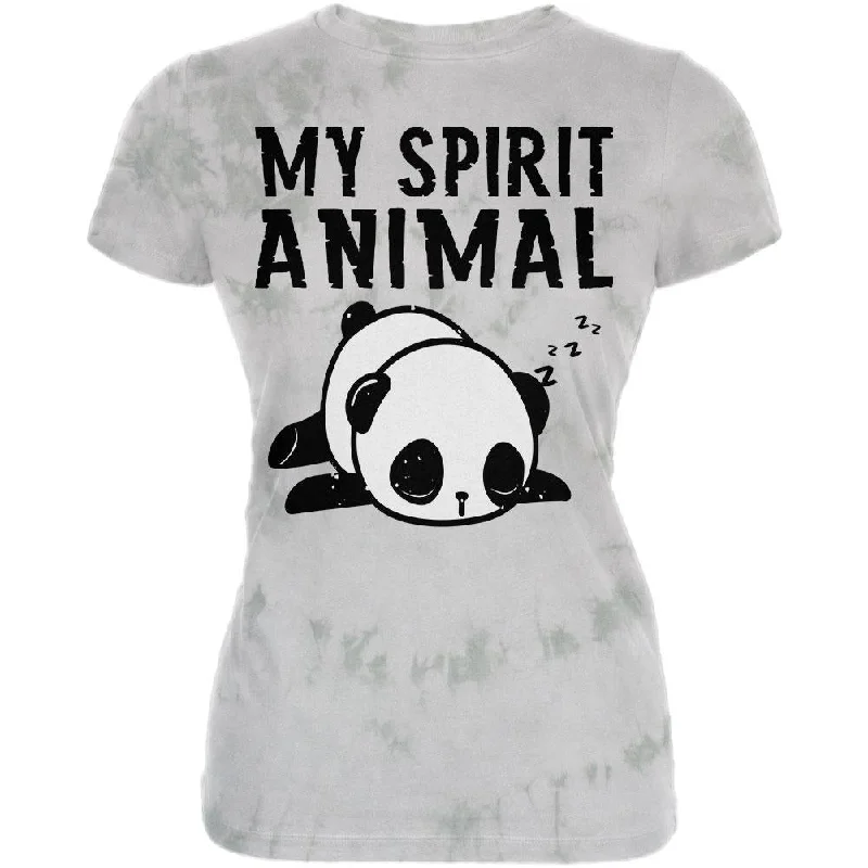 Glitter T-ShirtsMy Spirit Animal Tired Panda Cute Juniors Soft T Shirt