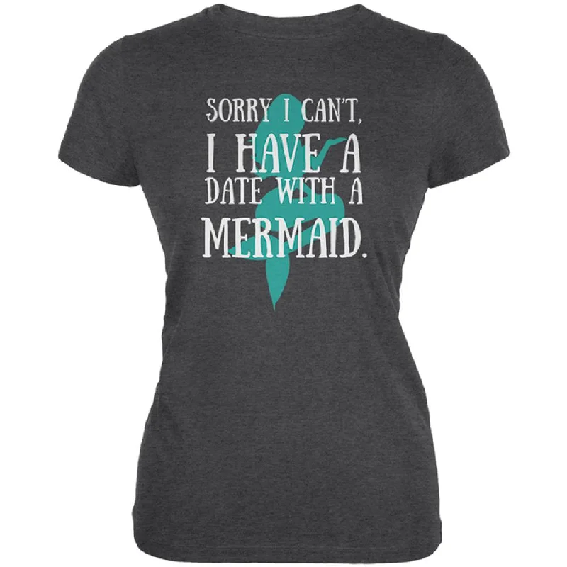 Jersey T-ShirtsI Have a Date with a Mermaid Juniors Soft T Shirt