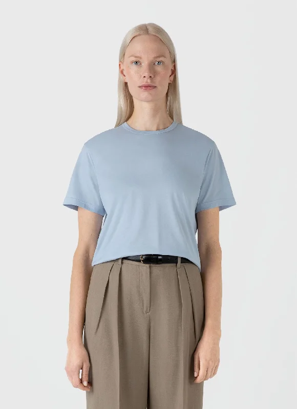 Reflective T-ShirtsWomen's Relaxed Fit T-shirt in Blue Mist