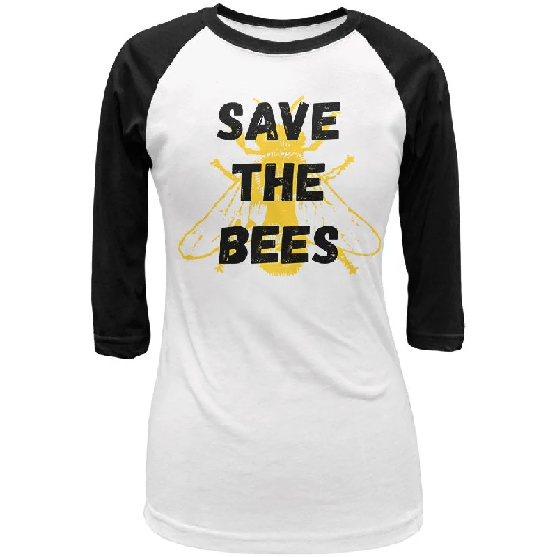 Fishing T-ShirtsHoney Bee Save the Bees Juniors 3/4 Sleeve Raglan T Shirt