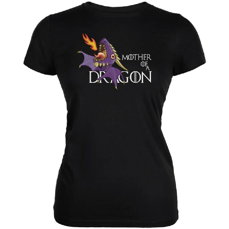 Hiking T-ShirtsMother of a Dragon Cute Purple Fire Juniors Soft T Shirt