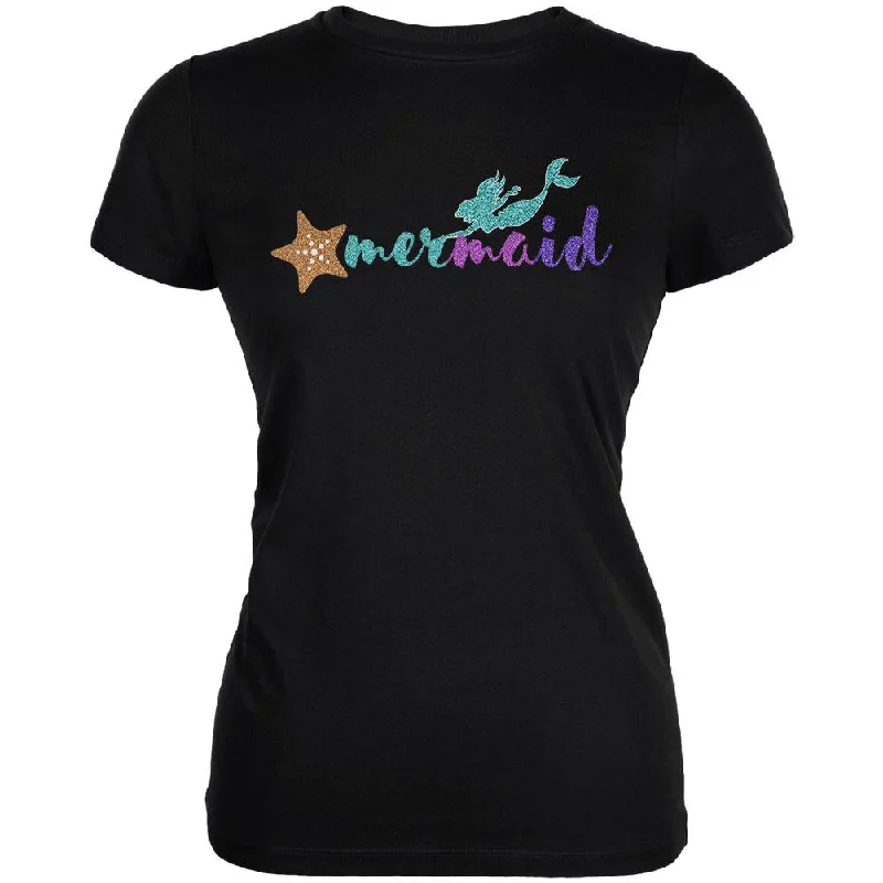 Hooded T-ShirtsSparkle Mermaid Juniors Soft T Shirt