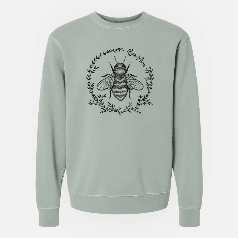 Painted HoodiesBee Mine - Unisex Pigment Dyed Crew Sweatshirt