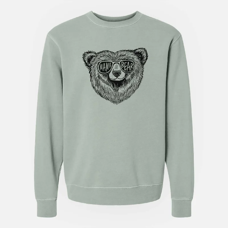 Festival SweatshirtsMama Bear - Unisex Pigment Dyed Crew Sweatshirt