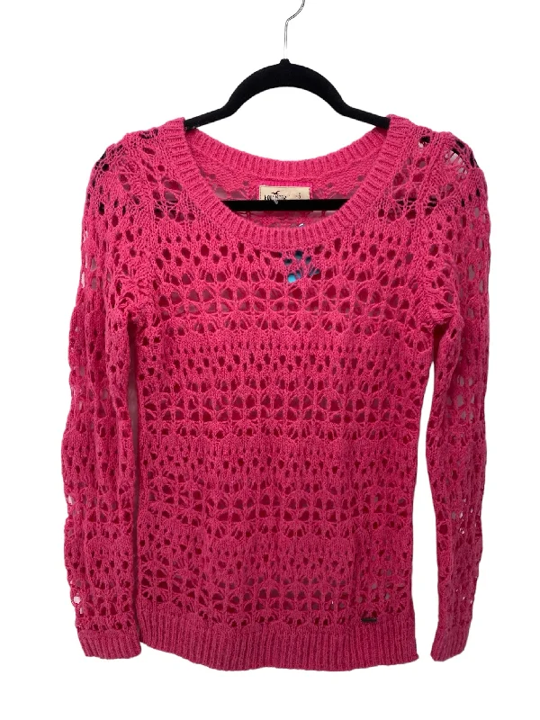 Hollister Misses Size Small Pink LS BlouseYoga Shirts