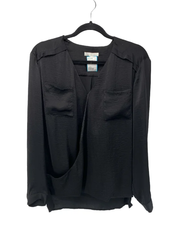 It's SO You Boutique Misses Size Large Black LS BlouseCashmere Shirts