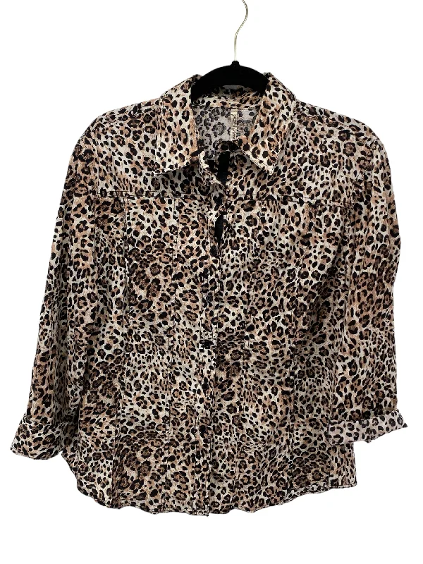 It's SO You Boutique Misses Size XL Animal Print LS BlouseLimited Edition Shirts